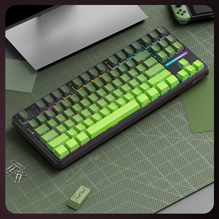 Attak Shark M87 Pro V2 RGB PBT Keycaps - Gaming Keyboard