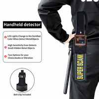 Détecteur de métaux portable HAWKEYE MD-3003B1 pour la détection sûre des métaux, scanner portable de 30 pouces, haute sensibilité, étanche IP67, noir 1
