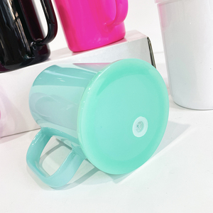 Tapas coloridas <span class=keywords><strong>Taza</strong></span> de vidrio de sublimación de 17oz con tapa de plástico de color <span class=keywords><strong>Taza</strong></span> de café de vidrio <span class=keywords><strong>sublimable</strong></span> de 17oz sin BPA con tapa colorida - Product Image 5