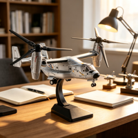 Modèle d'avion militaire à rotor inclinable V22 Osprey à l'échelle 1:72, modèle de collection statique d'avion de l'armée américaine, jouet pour les amateurs d'aviation