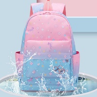 Nouvel ensemble de sacs à dos scolaires 3 pièces colorés et tendance pour femmes, lycéennes, sac à dos de loisirs pour ordinateur portable avec motif logo