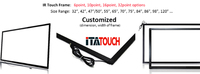 Wholesale Factory Price IR Touch Frame 32/43/49/55/65/70/75/86 Multi Touch Overlay Monitor Display Android System USB