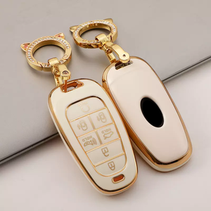 Étui de protection pour clé de voiture en TPU, échantillon gratuit, pour Hyundai <span class=keywords><strong>Santa</strong></span> <span class=keywords><strong>Fe</strong></span> Tucson <span class=keywords><strong>2022</strong></span> NEXO NX4 Atos <span class=keywords><strong>Prime</strong></span> Solaris 2021, 5 boutons, accessoires auto - Product Image 2