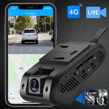 JC400D 4G Car DVR Camera 1080P Live Streaming Dashcam GPS Tracker With DMS Driver Behaviour Monitoring Via Web Platform and APP