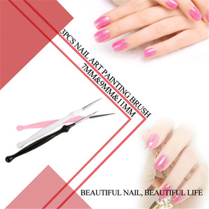 Pinceau à manche acrylique pour nail art, stylo liner à fleurs, pinceau en nylon pour peinture couleur, traçage de lignes, décoration d'ongles en gel, outil de manucure - Product Image 6