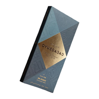 Boîte en carton écologique avec logo personnalisé en feuille d'or UV, impression couleur, qualité alimentaire, imperméable, gaufrée, pour barre chocolatée