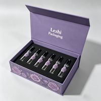 Boîte cadeau de luxe personnalisée avec fermeture magnétique pour cosmétiques et parfums, coffret de collection d'échantillons de parfums, emballage avec un design parfait