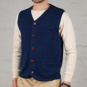 Chaleco de Lino Clásico Vintage de Hickory para <span class=keywords><strong>Hombre</strong></span>, Corte Slim Fit, Ideal para Bodas de Verano - Product Image 3