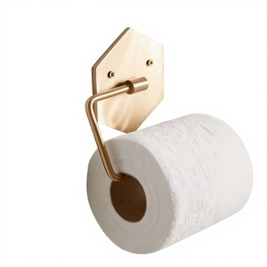 Soporte de papel Montado en la pared Soporte de papel higiénico de baño independiente negro de alta calidad - Product Image 1