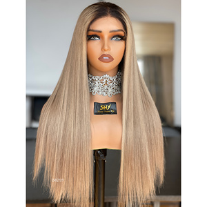 Shy Hair 2026 New Design Transparent for Lace Front European Virgin Straight for Brown <b>Long</b> Length Glueless Lace <b>Wigs</b> All - Product Image 1