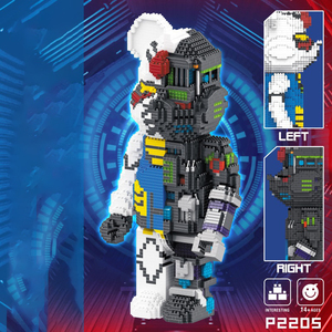 Xây Dựng Khối Sáng Tạo Gấu Thiết Kế Nhựa Xây Dựng Khối Đồ Chơi Mới Tự Làm Quà Tặng Trang Trí Lắp Ráp Sơ Đồ Câu Đố Đồ Chơi - Product Image 5