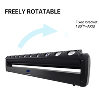 Lampu Beam Matrix LED RGBW 10 Mata 40W Warna Penuh Kecerahan Tinggi DMX Moving Head Bar Light untuk Disko Konser Panggung Lampu DJ