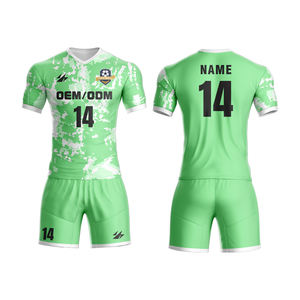 Produttore personalizzato maglia da calcio Unisex stile retrò Shorts Set tailandese qualità abbigliamento da calcio adulti bambini OEM Service <span class=keywords><strong>Club</strong></span> germania - Product Image 3