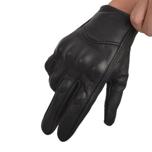Guantes de Motocicleta de Cuero Vacuno de Alta Calidad, Diseño y Colores Personalizados - Product Image 6