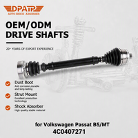 Eje de Transmisión Delantero Izquierdo 4C0407271 para Volkswagen Passat B5 Audi A4 A6, Conjunto de Eje de Transmisión Manual, Amortiguadores