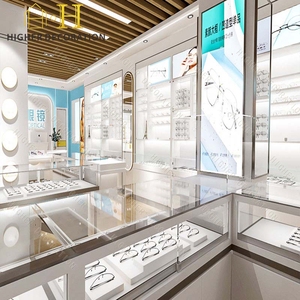 Présentoirs optiques personnalisés Vitrines optiques Vitrine en verre avec lumière - Product Image 4