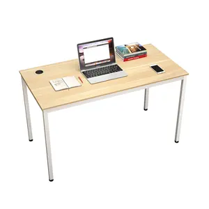 ERK-D04-EW-V1High品質の簡単な組み立て木製テクスチャテーブルトップオフィス家具オフィスデスクコンピューターデスク