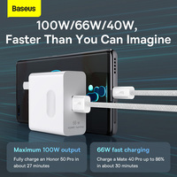 Câble USB vers Type C Baseus 100W 6A, câble de charge rapide, câble de données, cordon de chargeur, câble de téléphone pour Huawei Xiaomi Samsung 1m 2m