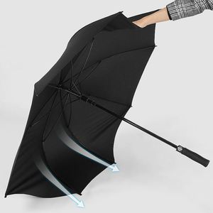 Custom Logo Red Golf Printed <b>Windproof</b> Luxury Business Gifts Straight <b>Umbrella</b> for Company - Product Image 6