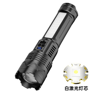 <b>Rechargeable</b> Flashlight Led Zoomable Adjustable Focus Camping Emergency <b>USB</b> Charging Push Button <b>Light</b> - Product Image 3
