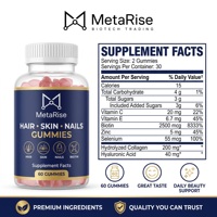 Gomitas Veganas de Biotina de Alta Potencia, 60 Unidades, 2 Diarias, para un Cabello Saludable, Uñas Fuertes y Refuerzo del Sistema Inmunitario