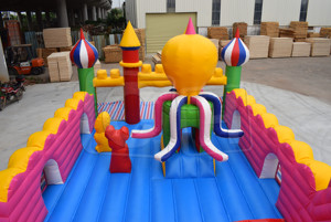 Château gonflable Mickey tout-en-un pour location, livraison rapide, parc d'attractions gonflable pour fête - Product Image 6