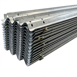 Barrière de sécurité routière en acier profilé en W, galvanisée à chaud, de qualité diamant, personnalisable, protection H1W2 - Product Image 1