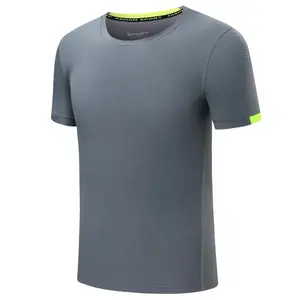 Alta qualità all'ingrosso o-collo ad asciugatura rapida controllo estate corsa uomini donne T-shirt Logo personalizzato stampa ricamo T-shirt