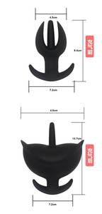 Plug anal gonflable extensible en forme de bourgeon de <span class=keywords><strong>fleur</strong></span> avec pompe séparée, masseur de prostate, dilatateur anal, jouets sexuels anaux pour hommes - Product Image 3