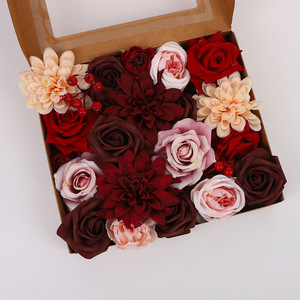 Vente chaude De Mariage Artificielle Fleurs Éternelles Forth Haute Qualité Mixte Rose Bouquet Intérieur Extérieur Fenêtre Décoration - Product Image 5