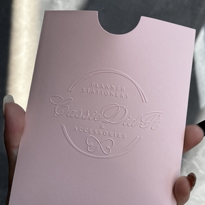 Logo Dập Nổi Matt Trắng Nghệ Thuật Giấy Tùy Chỉnh Giấy Phong Bì Màu Trắng Với Cảm Ơn Bạn Thẻ Cho Thương Hiệu Thời Trang - Product Image 4