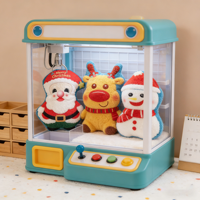 Kerst Pluche Speelgoed Set Schattige Kerstman Rendier Sneeuwpop Knuffels voor Kinderen Feestdag Cadeau Klauwautomaat Prijs