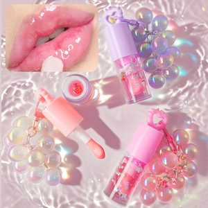 하이 퀄리티 재고 미네랄 립 오일 립 메이크업 귀여운 립 글로스 오래 지속되는 보습 보습 립 글로스 키 체인 여성용 - Product Image 4