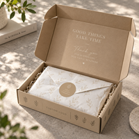 Boîtes d'expédition en carton ondulé personnalisées avec logo imprimé, boîtes cadeaux pliables en papier noir, emballages d'expédition personnalisés en gros