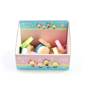 Castagnettes en bois couleur macaron, jouet de percussion mignon, instrument pédagogique pour l'éveil sensoriel et l'apprentissage précoce - Product Image 2