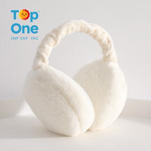 Top One usine extérieur personnalisé casque froid doux confortable femmes fourrure sécurité fourrure hiver cache-oreilles oreille couverture - Product Image 5