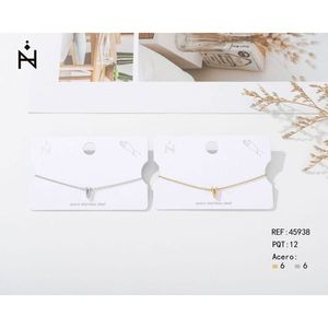 Bracciale Tennis V Plusera V in Acciaio Inossidabile, Design Minimalista, Accessorio di Gioielleria per Donne - Product Image 1