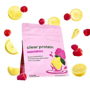 Clear Whey & Collagen <b>Protein</b> Blend Drink, 20g <b>Protein</b>, 0 Sugar, Light Fruity <b>Protein</b> Beverage for Women - Product Image 1