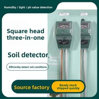 Fanen 3 en 1 Humedad del suelo/PH/IIIuminancia Probador Prueba de suelo Medidor de PH Valor Probador de acidez y alcalinidad