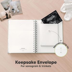 Libro de Recuerdos de Embarazo Personalizado al por Mayor, Encuadernado en Espiral, Tapa Dura, Libro de Recuerdos <span class=keywords><strong>para</strong></span> Bebés, Álbum de Fotos de Ultrasonido, Regalo <span class=keywords><strong>para</strong></span> Mamás - Product Image 4