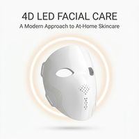 Masque de beauté LED multi-spectre avec batterie rechargeable de 3000 mAh pour les applications de soins du visage