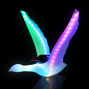 Glowing Goose Wings Wine Rack Acrylic <b>Led</b> <b>Lighted</b> Modern <b>Bar</b> Stand For Party - Product Image 4