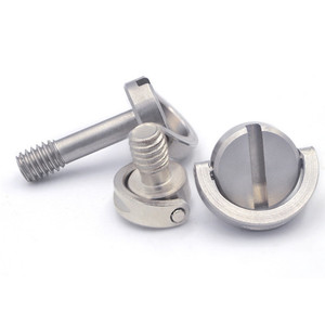 Placa de liberación rápida con anillo en D y tornillo de cámara de 1/4 OEM personalizado, adaptador plegable de acero inoxidable para trípode con tornillo de mariposa - Product Image 4