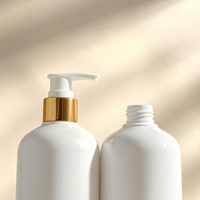 Emballage cosmétique personnalisé en plastique PET de 380 ml, flacons à pompe vides rechargeables pour lotion corporelle, modèle 91