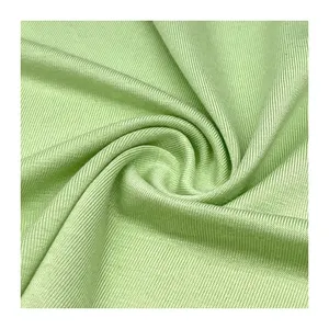 Factory price oeko tex standard organic 4 way bamboo fiber stretch knitted solid color fabric supplier