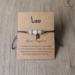 Pulsera de Piedras Naturales Tejidas con Cuentas, Ajustable, con los 12 Signos del Zodiaco, <span class=keywords><strong>para</strong></span> Regalos, Éxito de Ventas Transfronterizo 2026 - Product Image 3