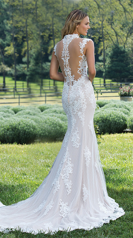 Shop Our Luxury Wed Prom High Neck Lace Bridal Gown