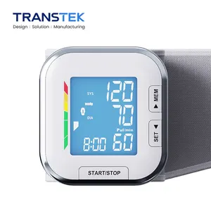 TRANSTEK Heart Rate Beat High Blood Pressure Meter Sphygmomanometer Digital Automatic Wrist BP Monitor