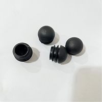 Embouts de tuyauterie ronds en plastique noir pour pieds de table, de chaise et de meubles avec finition moulée