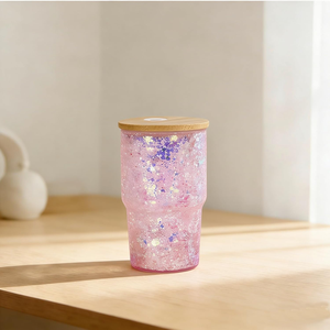 Viaggio 3 oz piccolo colpo di neve globo di vetro può Tumbler 3 oz Mini sublimazione Snowglobe doppia parete tazze di vetro per caffè birra - Product Image 6